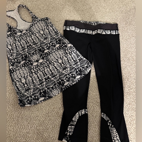 lululemon athletica Pants - Lululemon Run: Inspire Crop II Size 8 & Cool Racerback Size 8